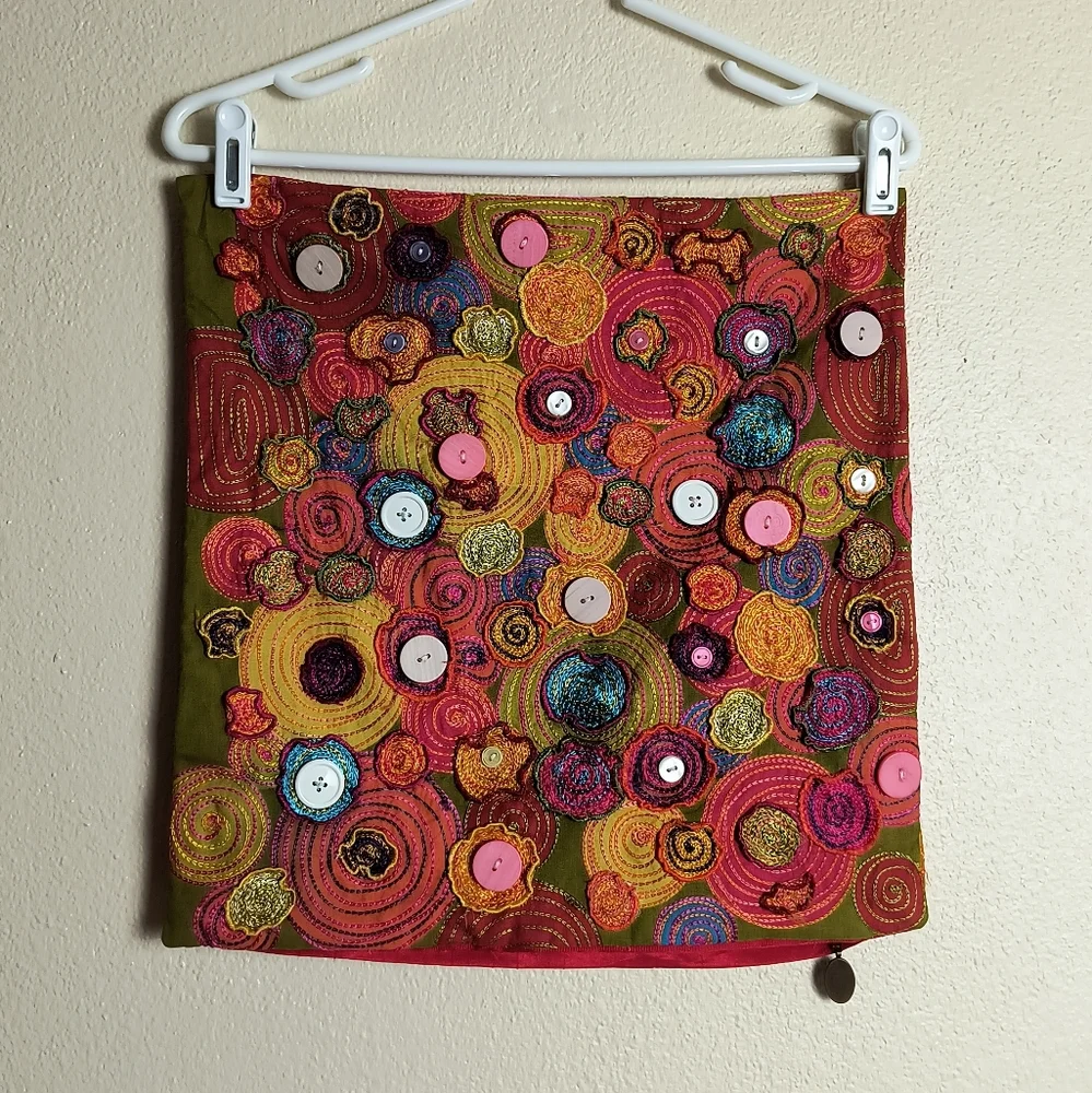 Pier 1 Multicolor Swirl Accent Pillow Cover